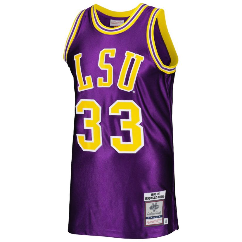 NCAA Shaquille ONeal LSU Tigers 1990/91 Authentic Jersey