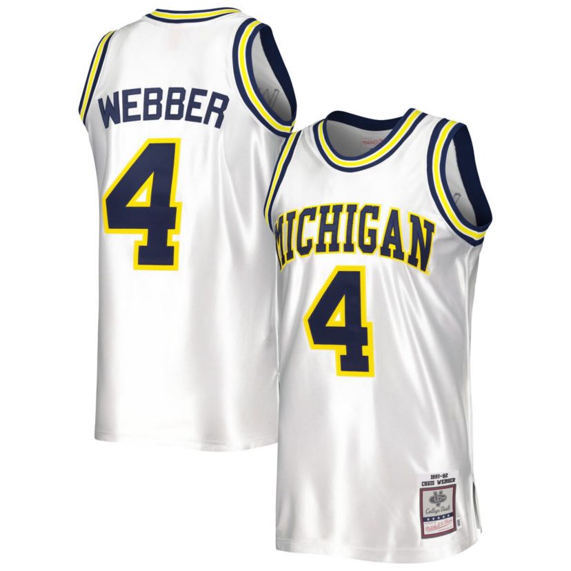 NCAA Chris Webber Michigan Wolverines 1991/92 Authentic Jersey