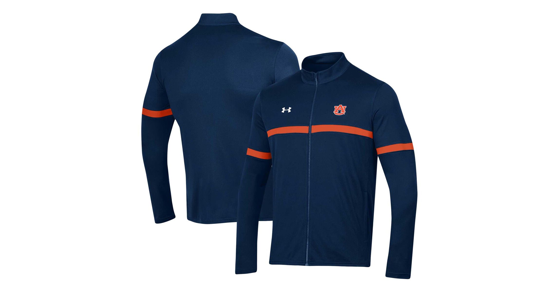 NCAA Under Armour Auburn Tigers 2023 Assist Warm Up Full-Zip Jacket
