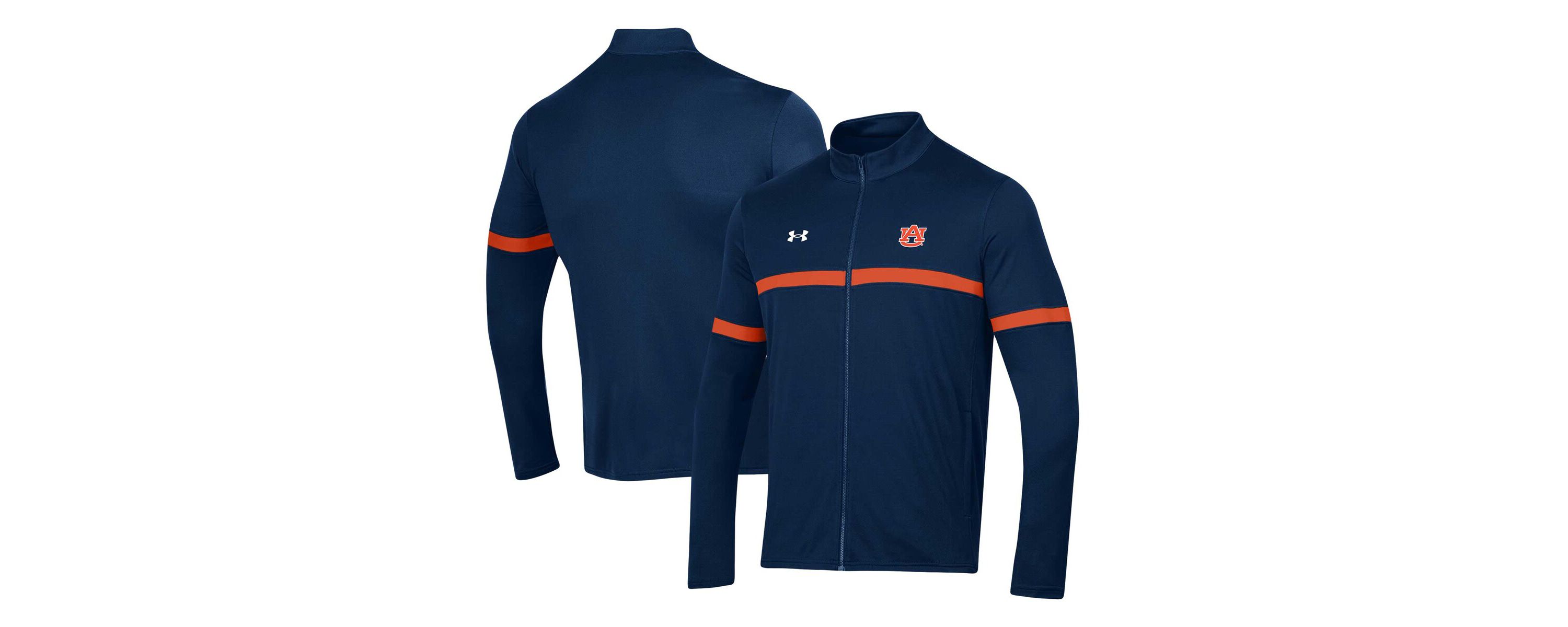NCAA Under Armour Auburn Tigers 2023 Assist Warm Up Full-Zip Jacket