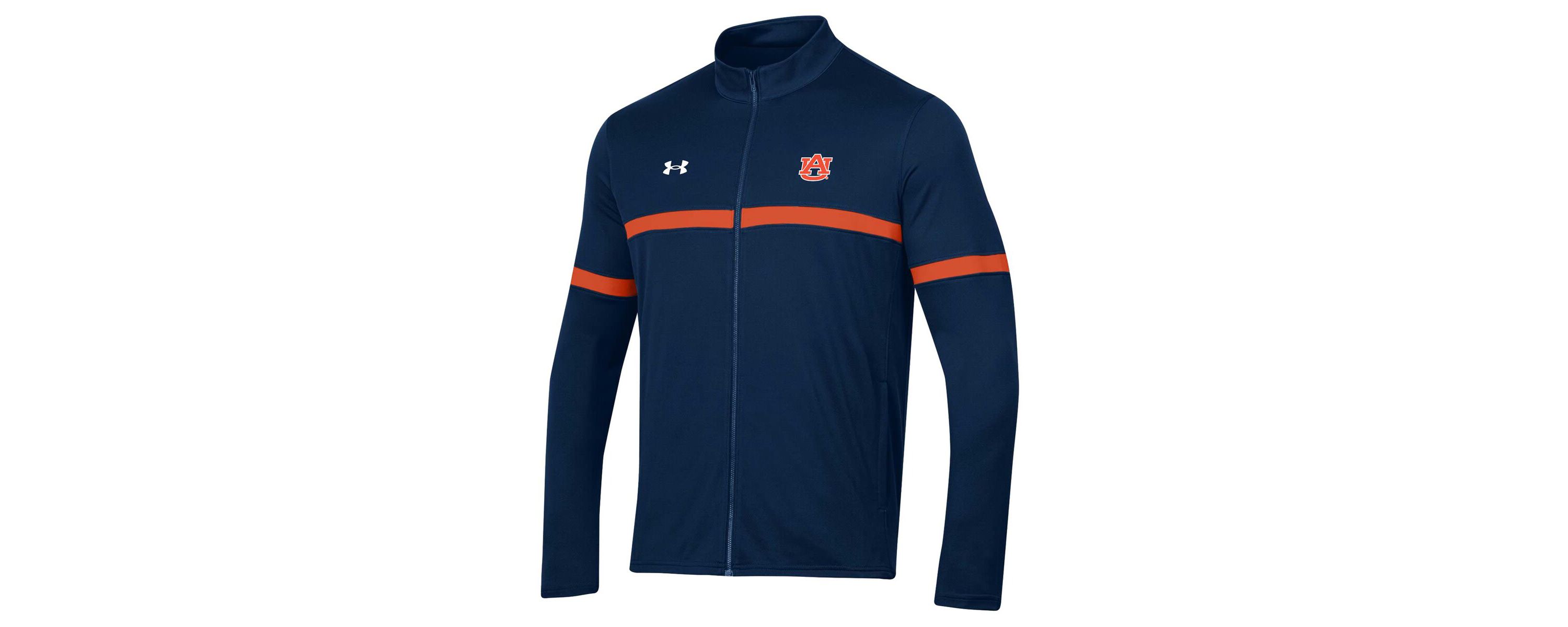 NCAA Under Armour Auburn Tigers 2023 Assist Warm Up Full-Zip Jacket