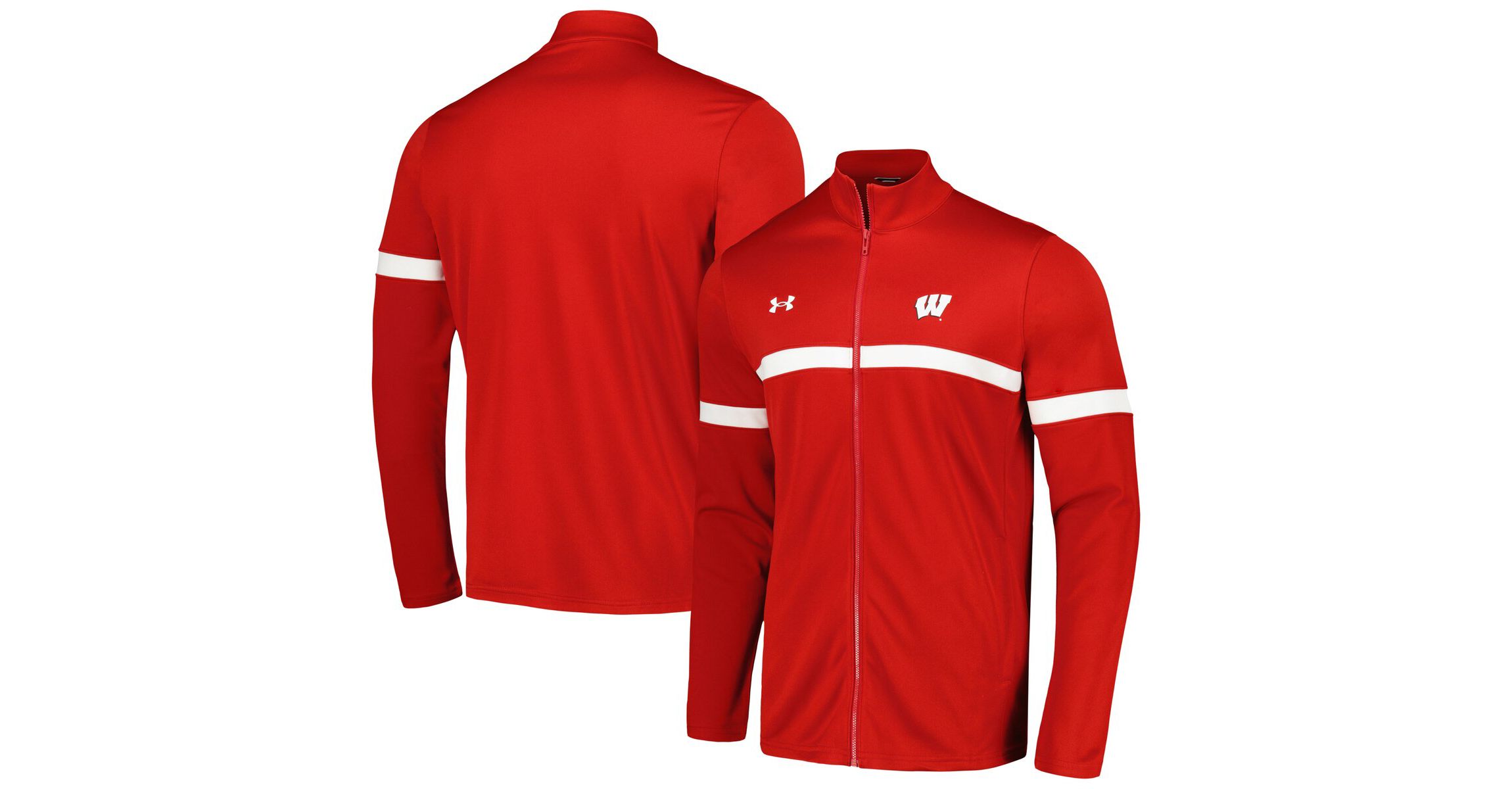 NCAA Under Armour Wisconsin Badgers 2023 Assist Warm Up Full-Zip Jacket