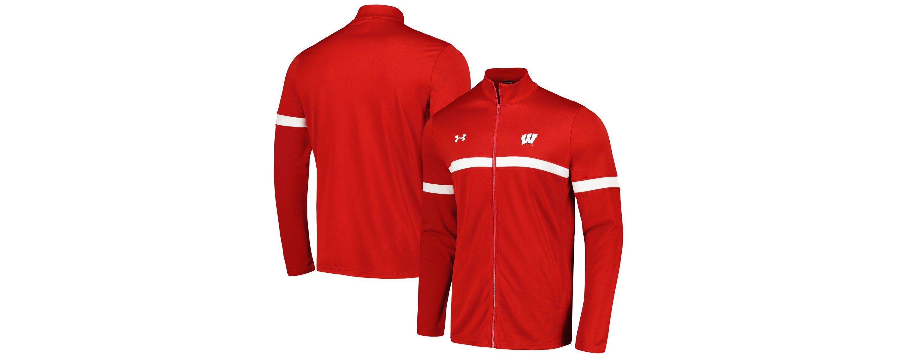 NCAA Under Armour Wisconsin Badgers 2023 Assist Warm Up Full-Zip Jacket