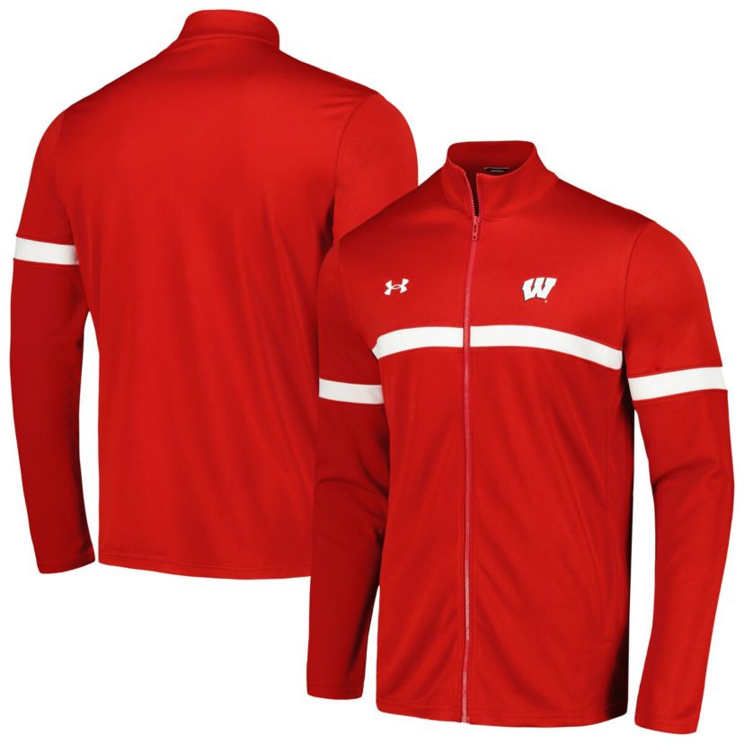 NCAA Under Armour Wisconsin Badgers 2023 Assist Warm Up Full-Zip Jacket