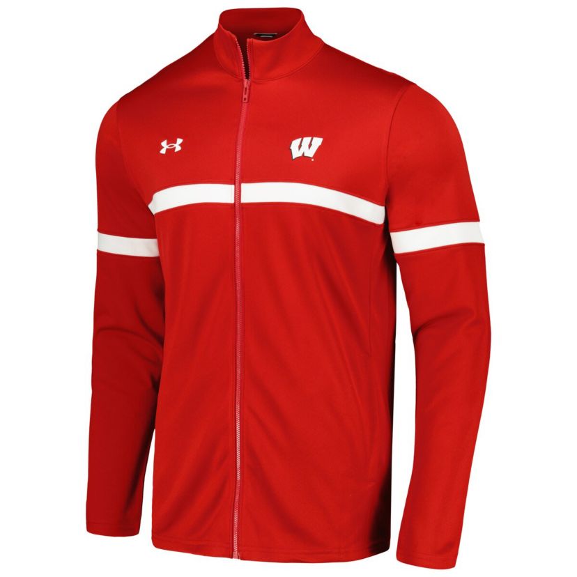 NCAA Under Armour Wisconsin Badgers 2023 Assist Warm Up Full-Zip Jacket