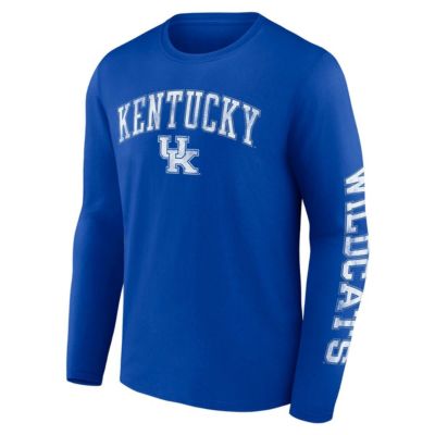 NCAA Kentucky Wildcats Distressed Arch Over Logo Long Sleeve T-Shirt