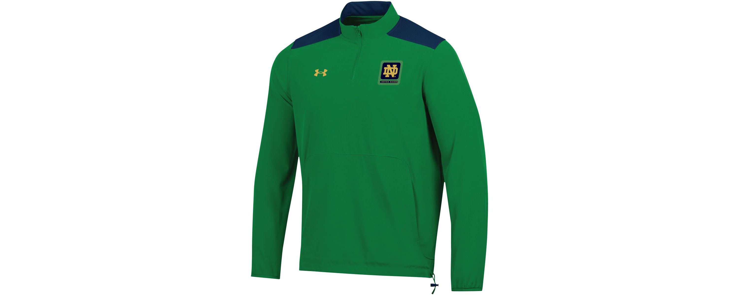 NCAA Under Armour Notre Dame Fighting Irish 2023 Motivate Half-Zip Top