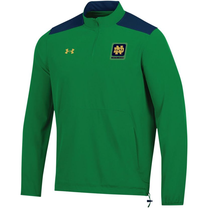 NCAA Under Armour Notre Dame Fighting Irish 2023 Motivate Half-Zip Top