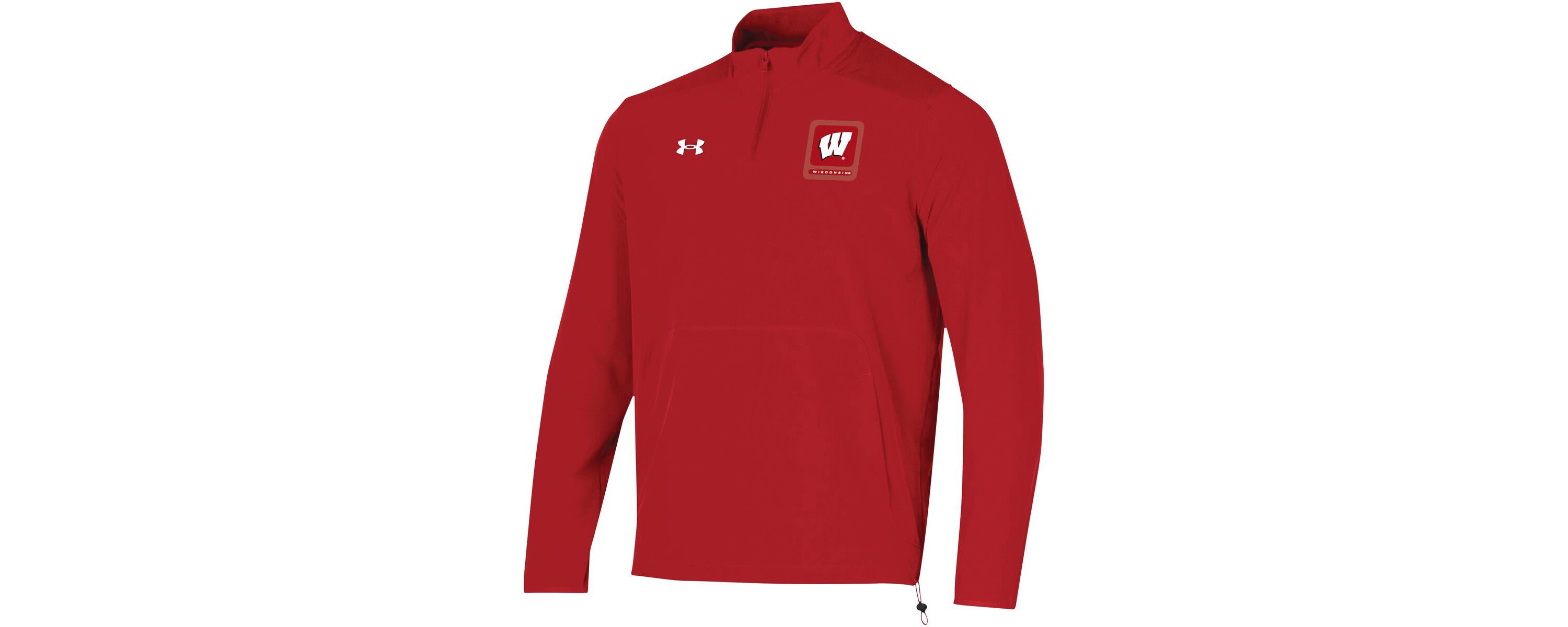 NCAA Under Armour Wisconsin Badgers 2023 Motivate Half-Zip Top