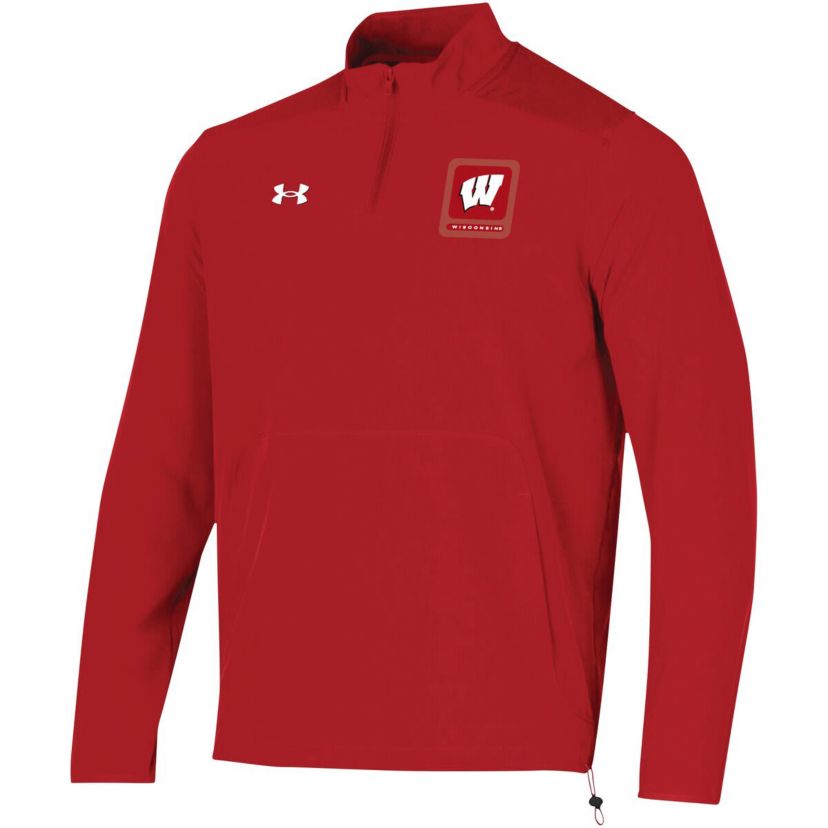 NCAA Under Armour Wisconsin Badgers 2023 Motivate Half-Zip Top
