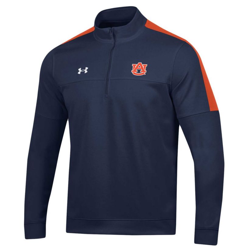 NCAA Under Armour Auburn Tigers Midlayer Half-Zip Jacket
