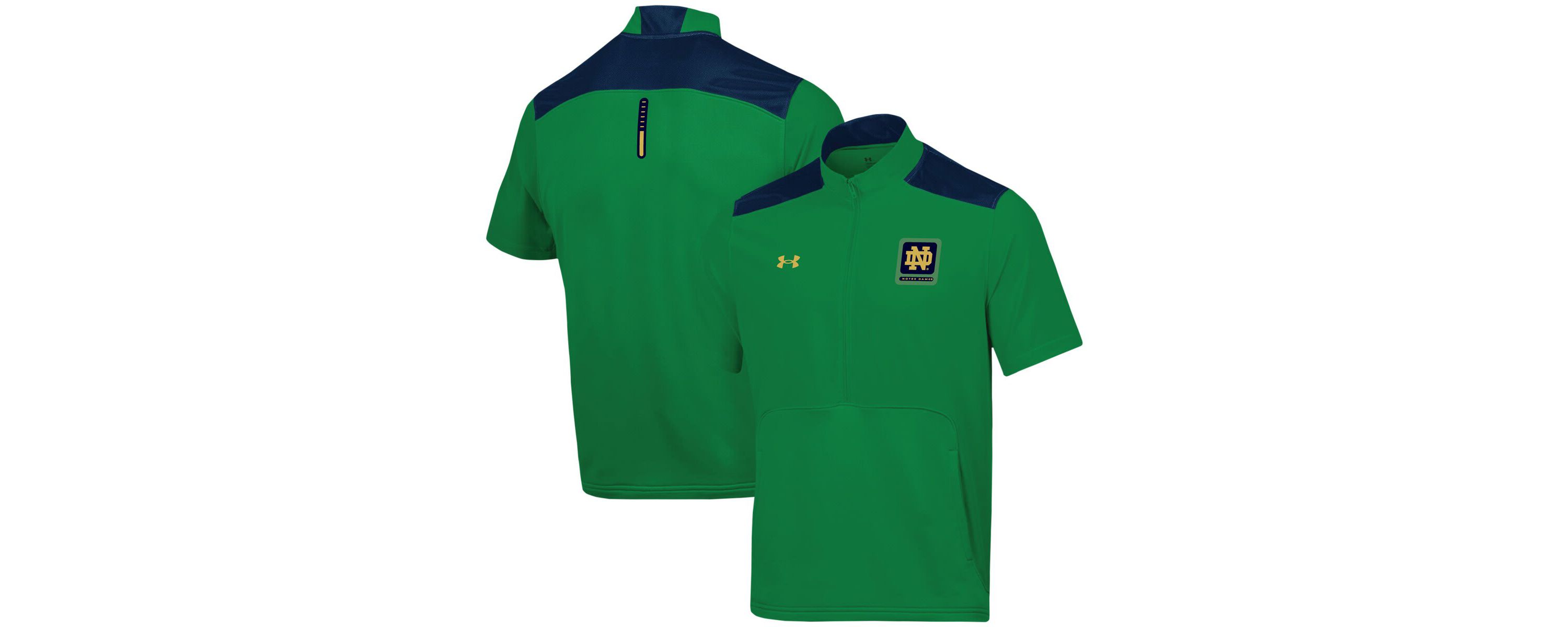NCAA Under Armour Notre Dame Fighting Irish Motivate Half-Zip Jacket