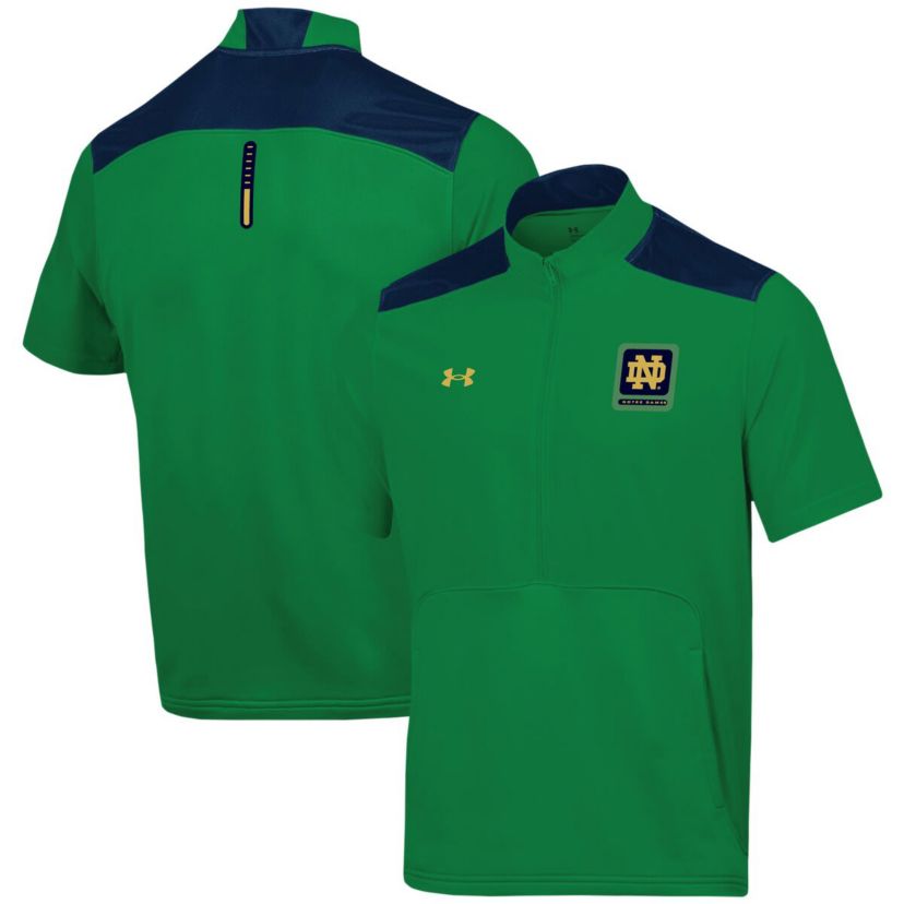 NCAA Under Armour Notre Dame Fighting Irish Motivate Half-Zip Jacket