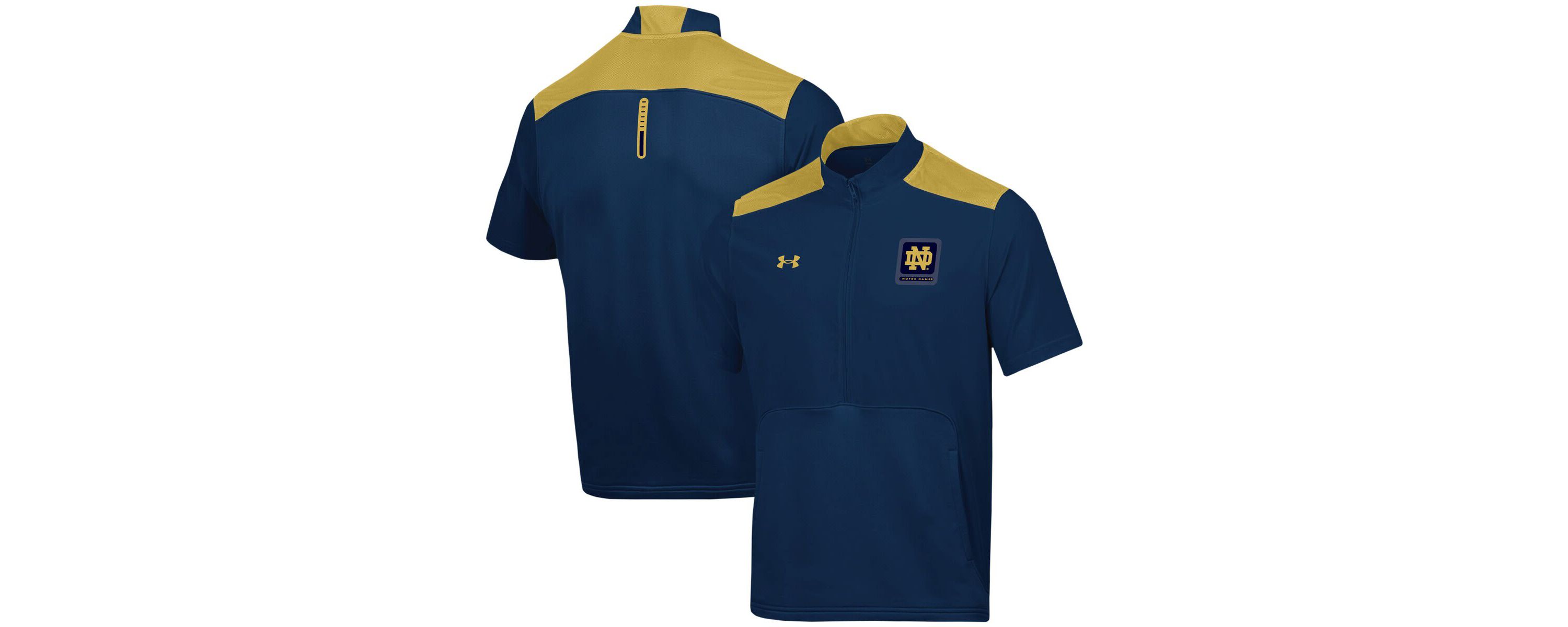 NCAA Under Armour Notre Dame Fighting Irish Motivate Half-Zip Jacket