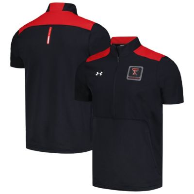 Men's Texas Tech Red Raiders NCAA Under Armour Texas Tech Raiders Motivate Half-Zip Jacket, Black, Medium