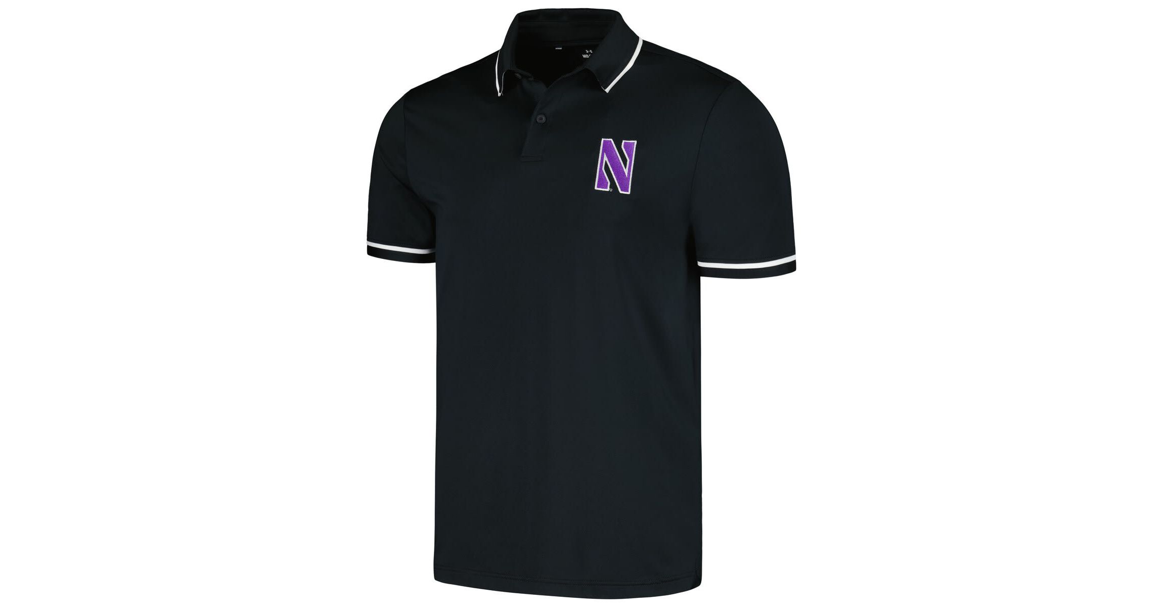 NCAA Under Armour Northwestern Wildcats T2 Tipped Performance Polo