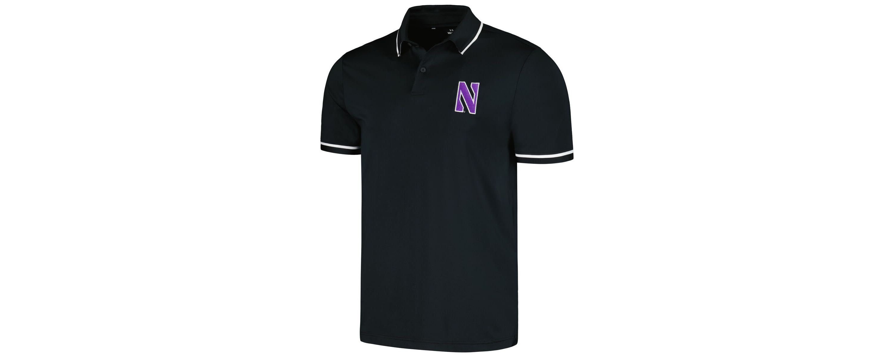 NCAA Under Armour Northwestern Wildcats T2 Tipped Performance Polo