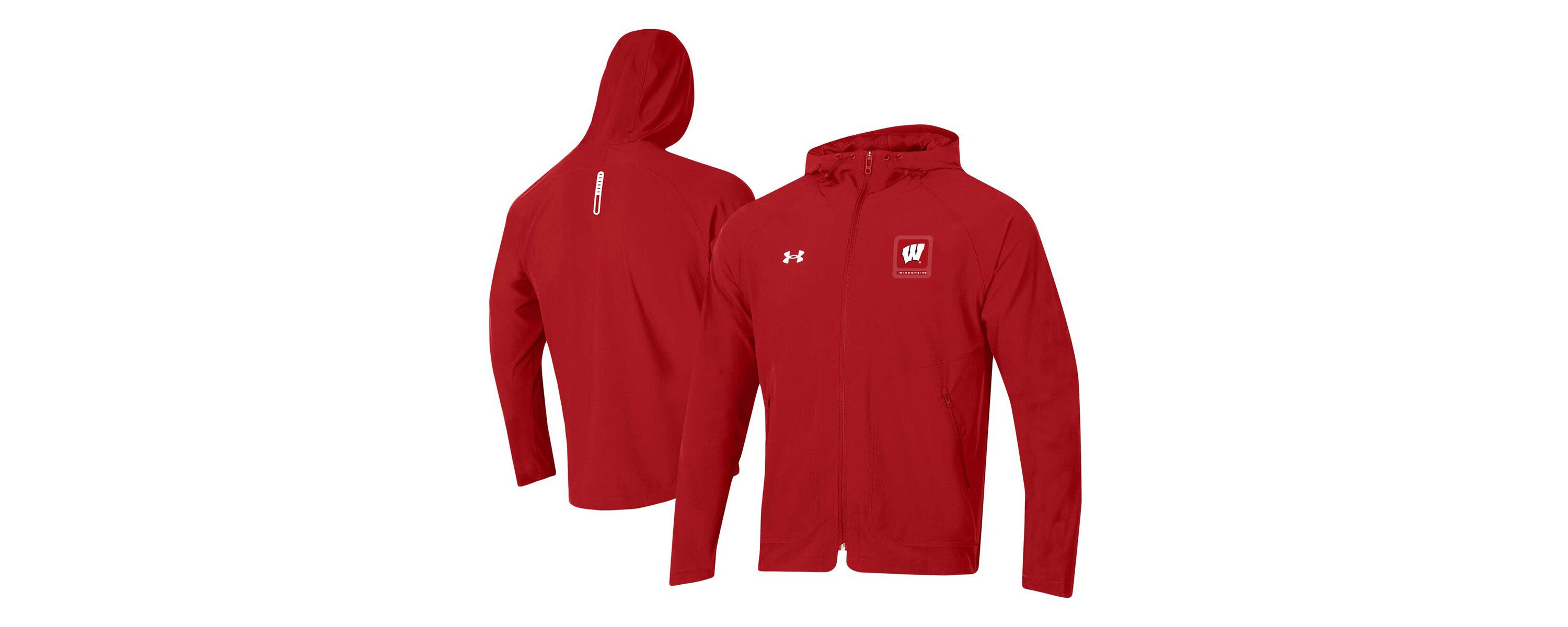 NCAA Under Armour Wisconsin Badgers Unstoppable Raglan Full-Zip Jacket