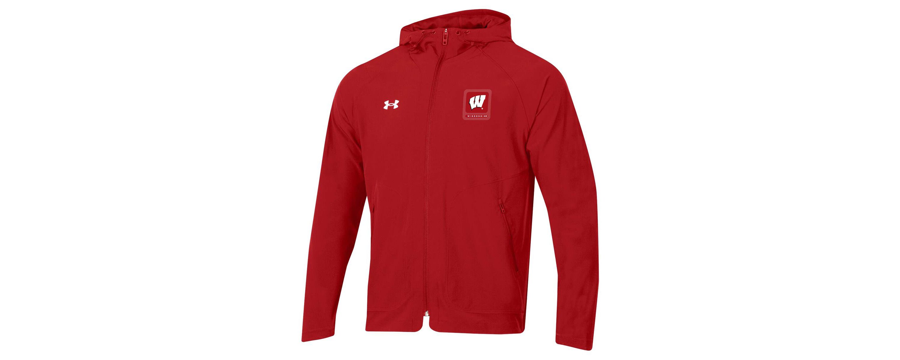 NCAA Under Armour Wisconsin Badgers Unstoppable Raglan Full-Zip Jacket