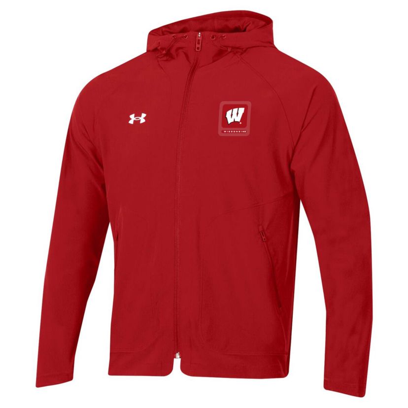 NCAA Under Armour Wisconsin Badgers Unstoppable Raglan Full-Zip Jacket