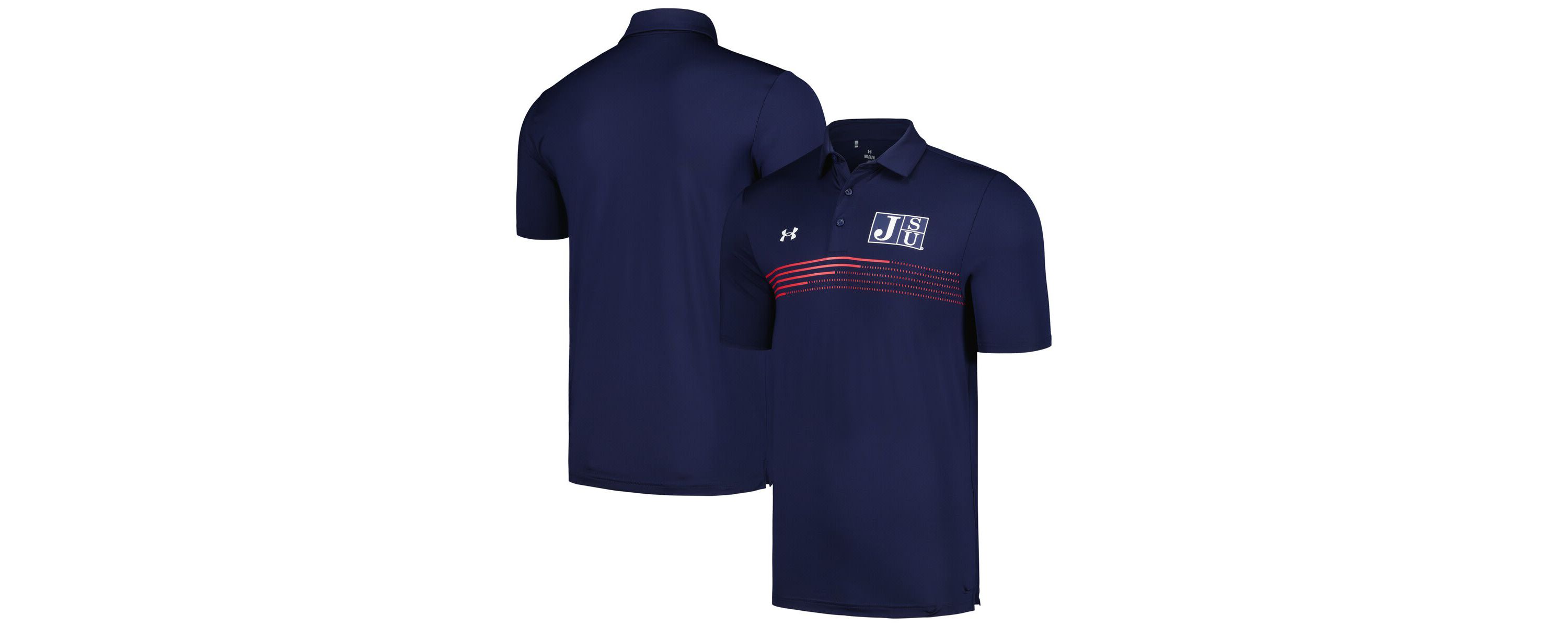 NCAA Under Armour Jackson State Tigers Tee To Stripe Polo