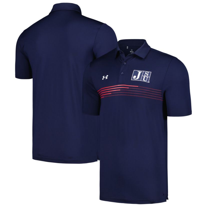 NCAA Under Armour Jackson State Tigers Tee To Stripe Polo