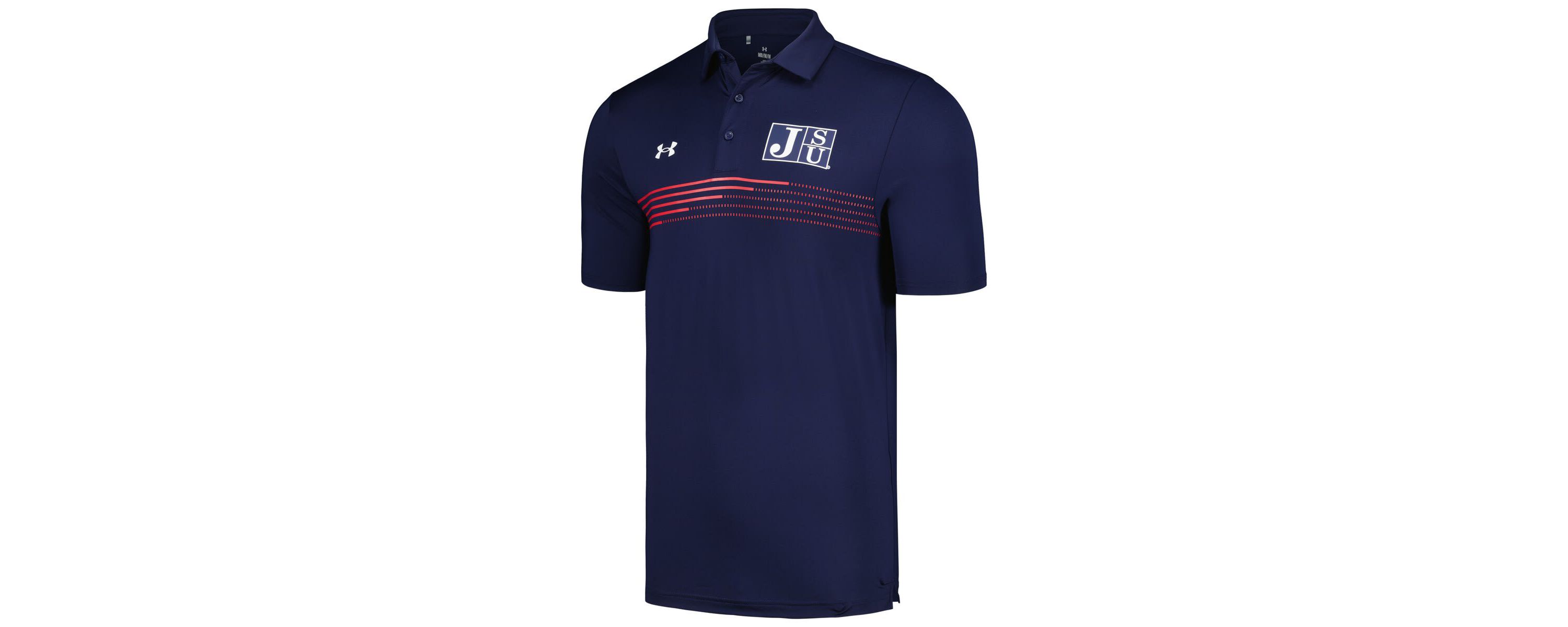 NCAA Under Armour Jackson State Tigers Tee To Stripe Polo