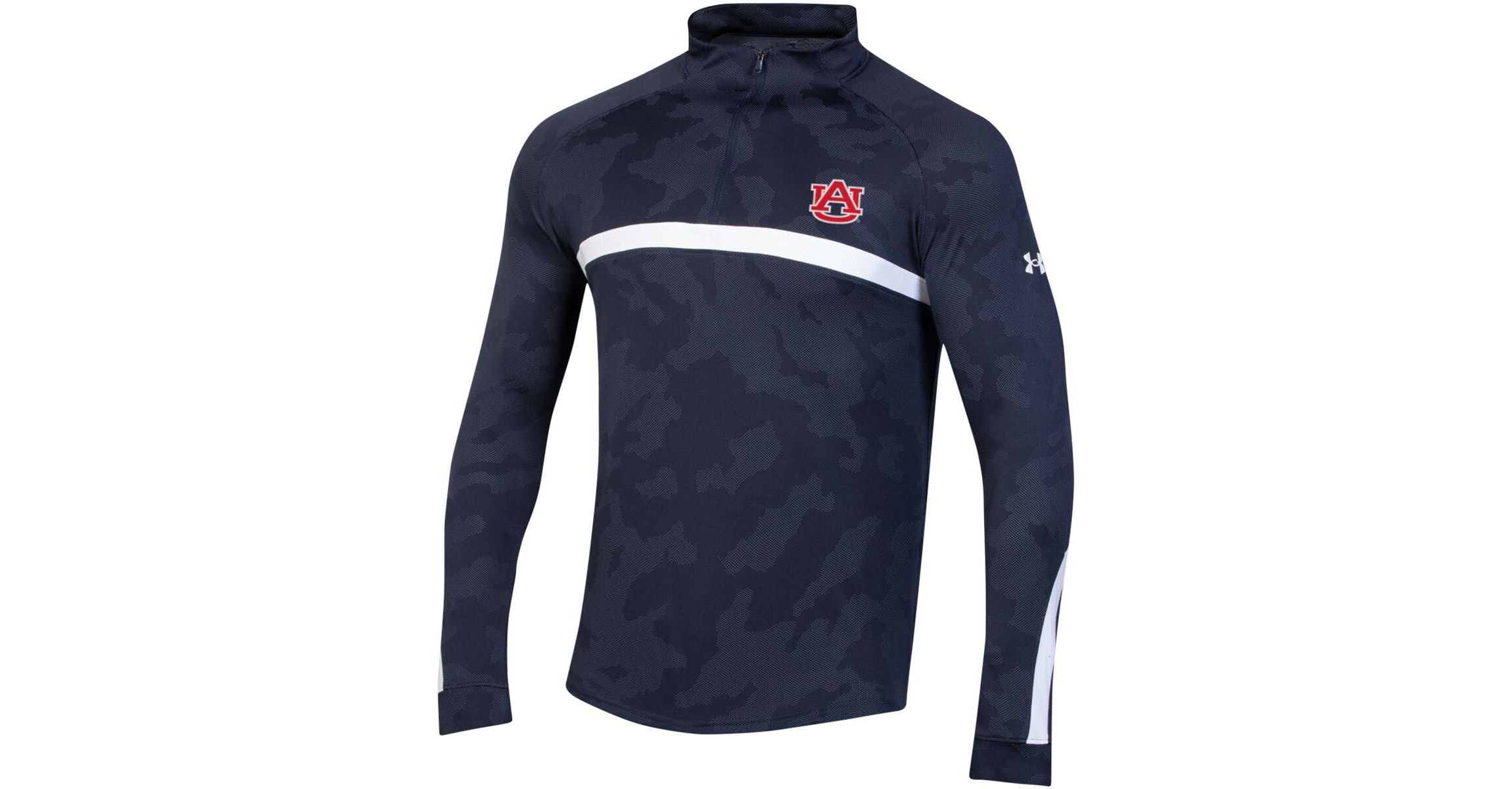 NCAA Under Armour Auburn Tigers Game Day Raglan Quarter-Zip Top
