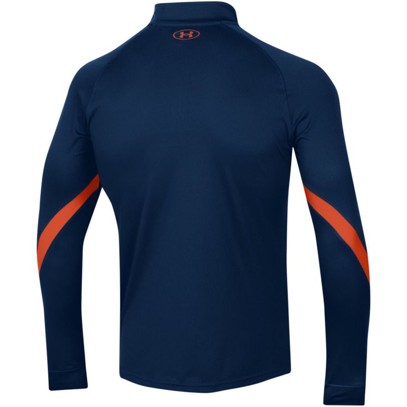 NCAA Under Armour Auburn Tigers Game Day Raglan Quarter-Zip Top