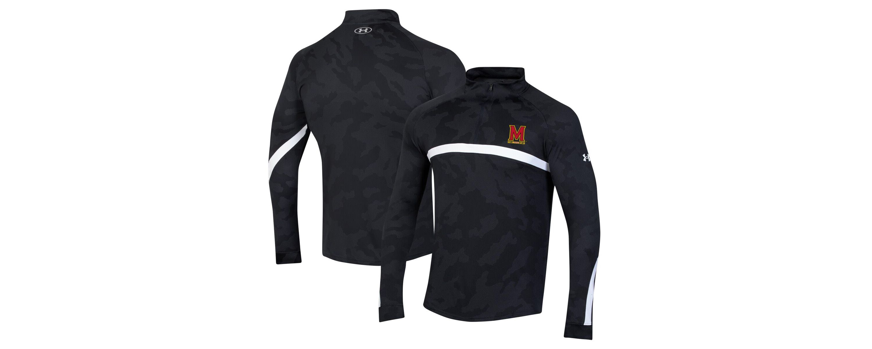 NCAA Under Armour Maryland Terrapins Game Day Raglan Quarter-Zip Top
