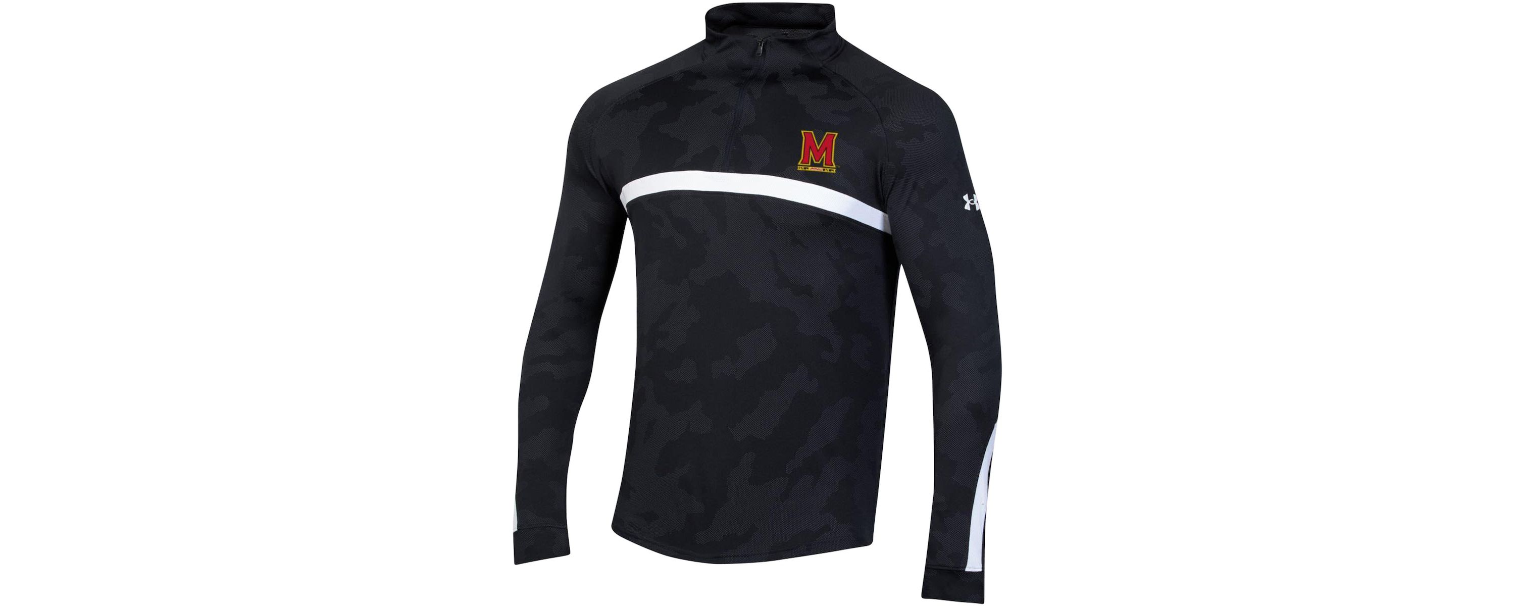 NCAA Under Armour Maryland Terrapins Game Day Raglan Quarter-Zip Top