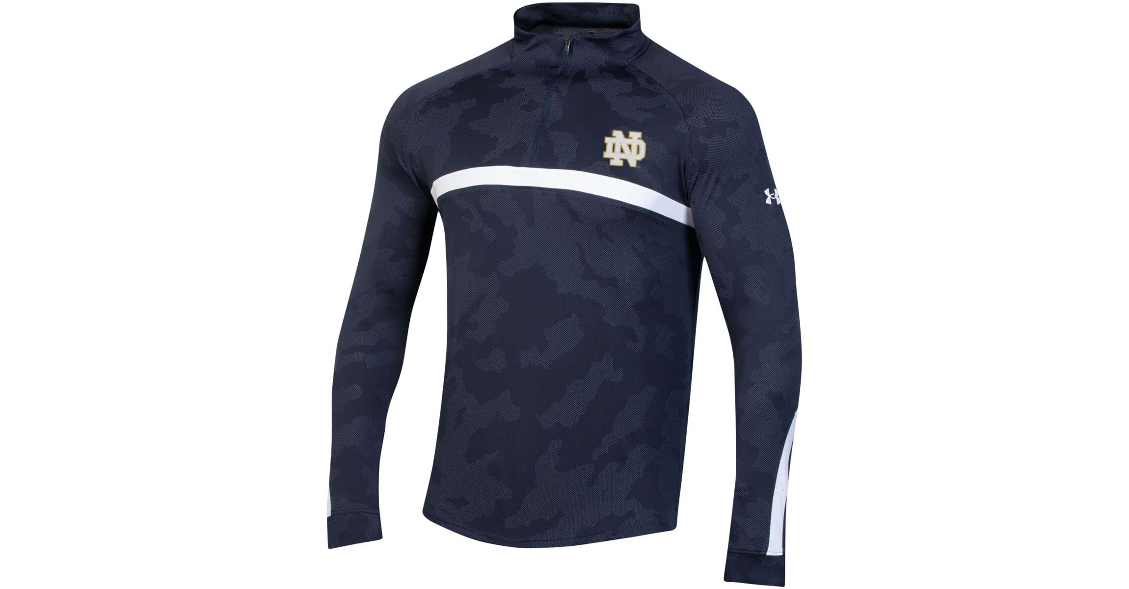 NCAA Under Armour Notre Dame Fighting Irish Game Day Raglan Quarter-Zip Top