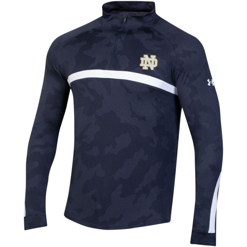 NCAA Under Armour Notre Dame Fighting Irish Game Day Raglan Quarter-Zip Top