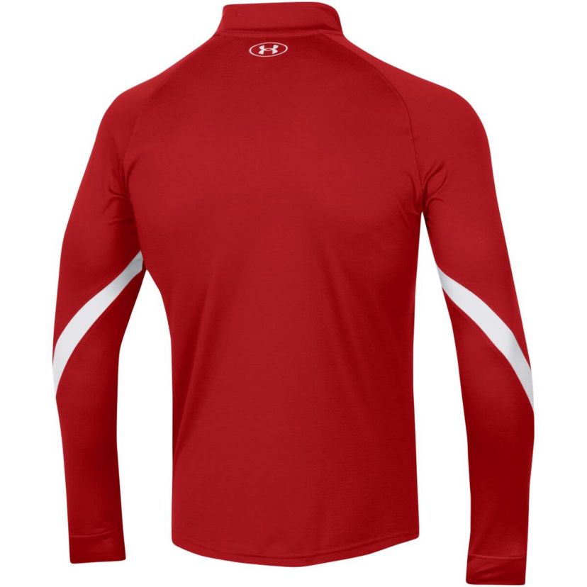 NCAA Under Armour Wisconsin Badgers Game Day Raglan Quarter-Zip Top