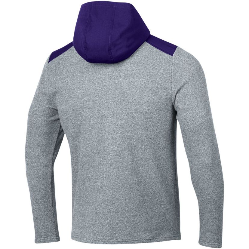 NCAA Under Armour Northwestern Wildcats Survivor Fleece Hoodie Quarter-Zip Jacket