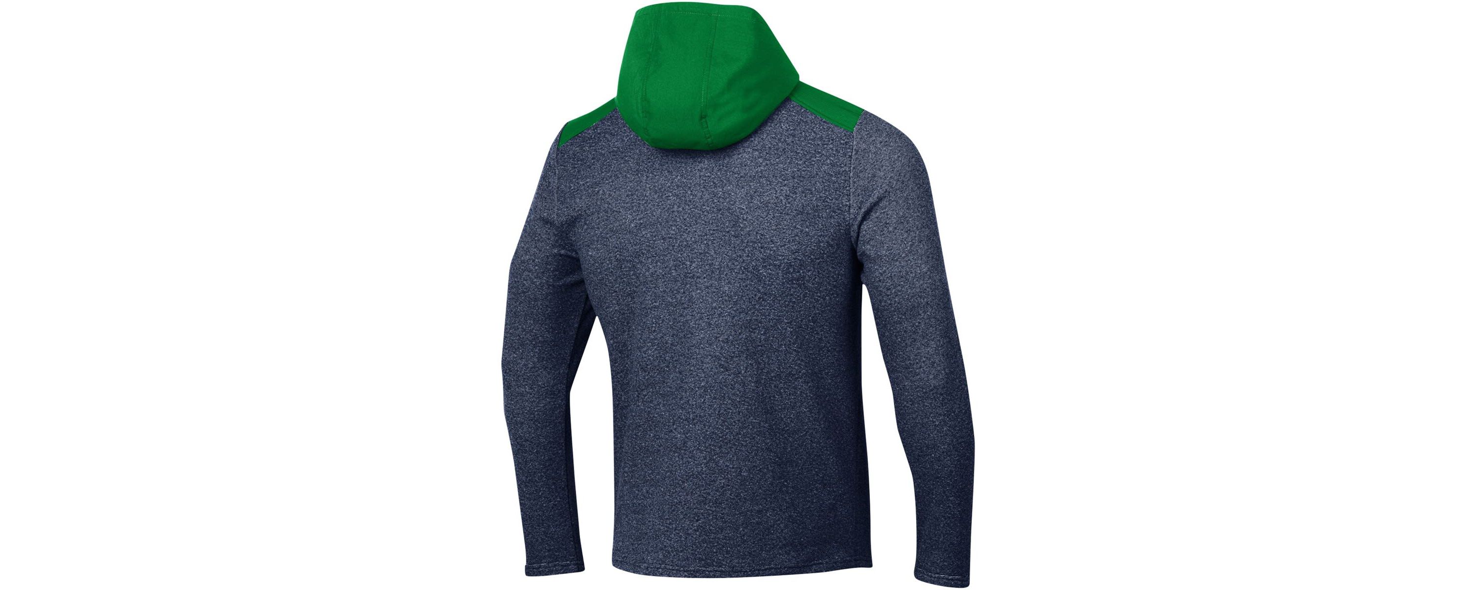 NCAA Under Armour Notre Dame Fighting Irish Survivor Fleece Hoodie Quarter-Zip Jacket