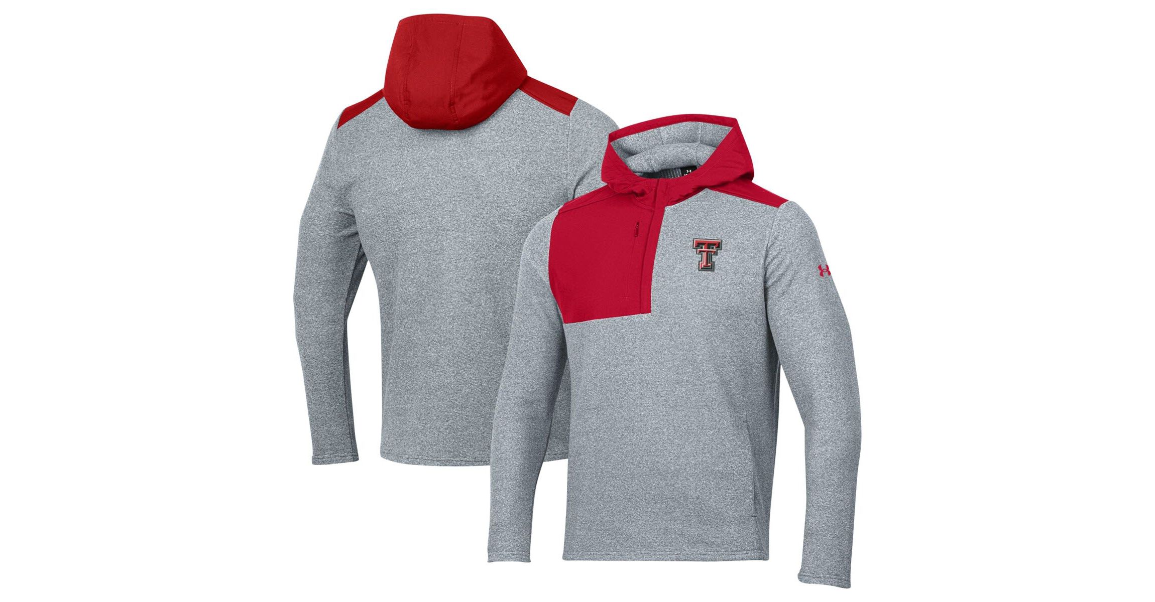 Texas Tech Red Raiders NCAA Under Armour Texas Tech Raiders Survivor Fleece Hoodie Quarter-Zip Jacket