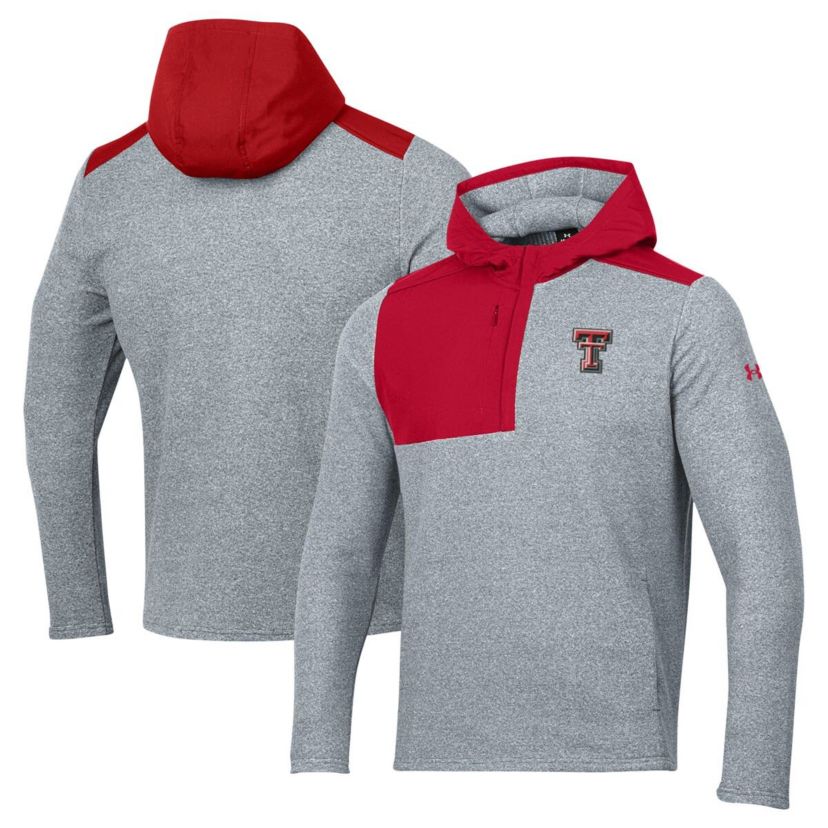 Texas Tech Red Raiders NCAA Under Armour Texas Tech Raiders Survivor Fleece Hoodie Quarter-Zip Jacket