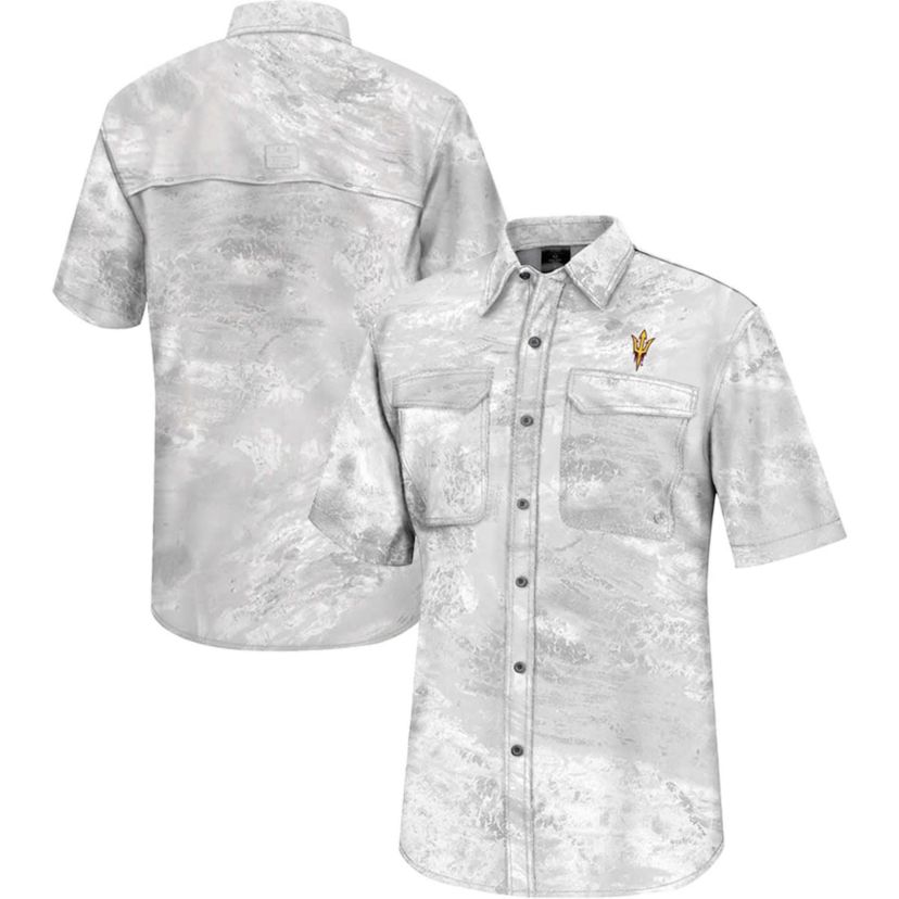 NCAA Arizona State Sun Devils Realtree Aspect Charter Full-Button Fishing Shirt