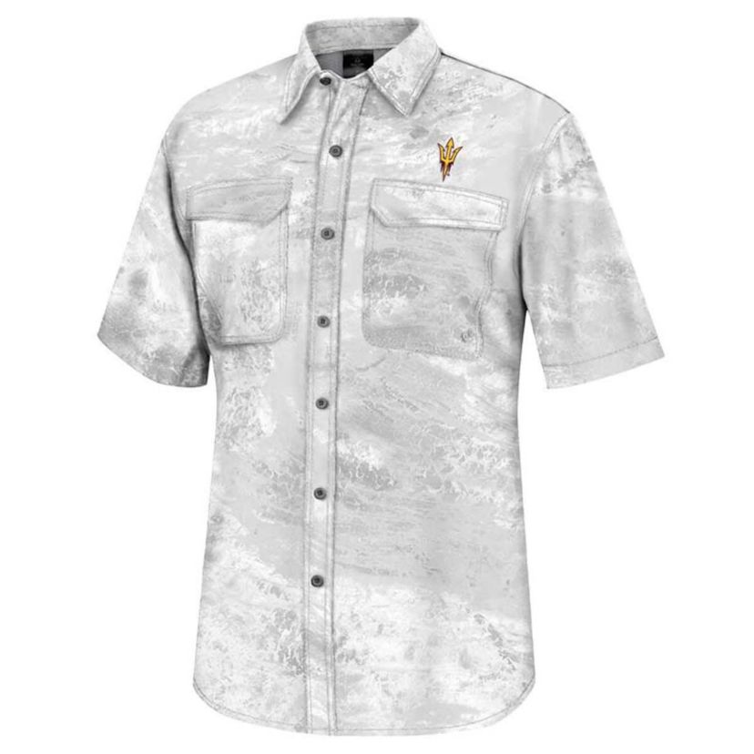 NCAA Arizona State Sun Devils Realtree Aspect Charter Full-Button Fishing Shirt