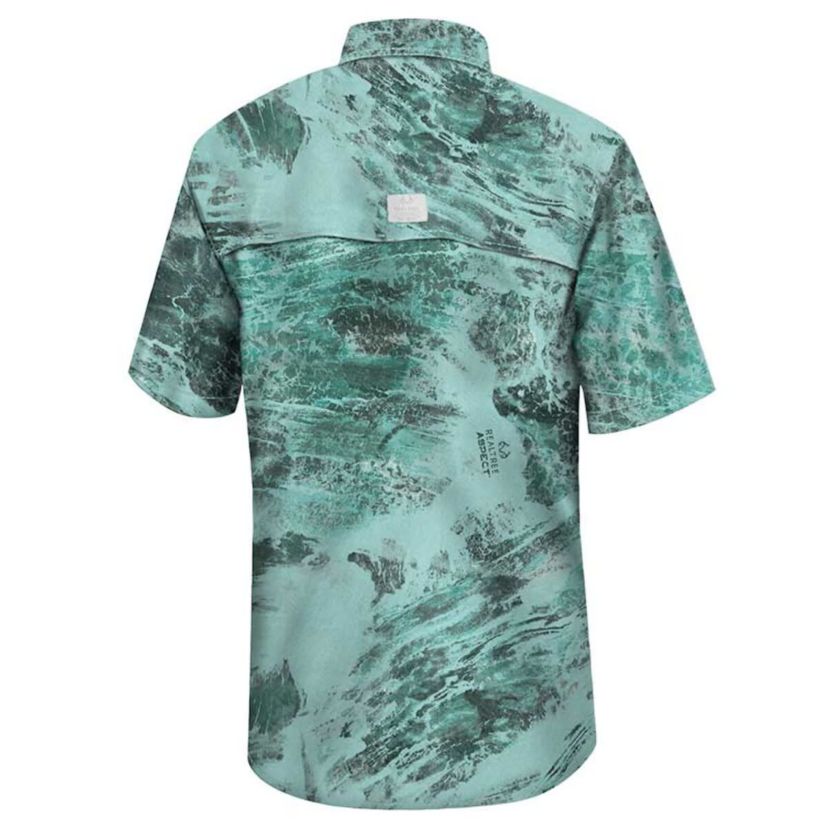 NCAA Colorado State Rams Realtree Aspect Charter Full-Button Fishing Shirt