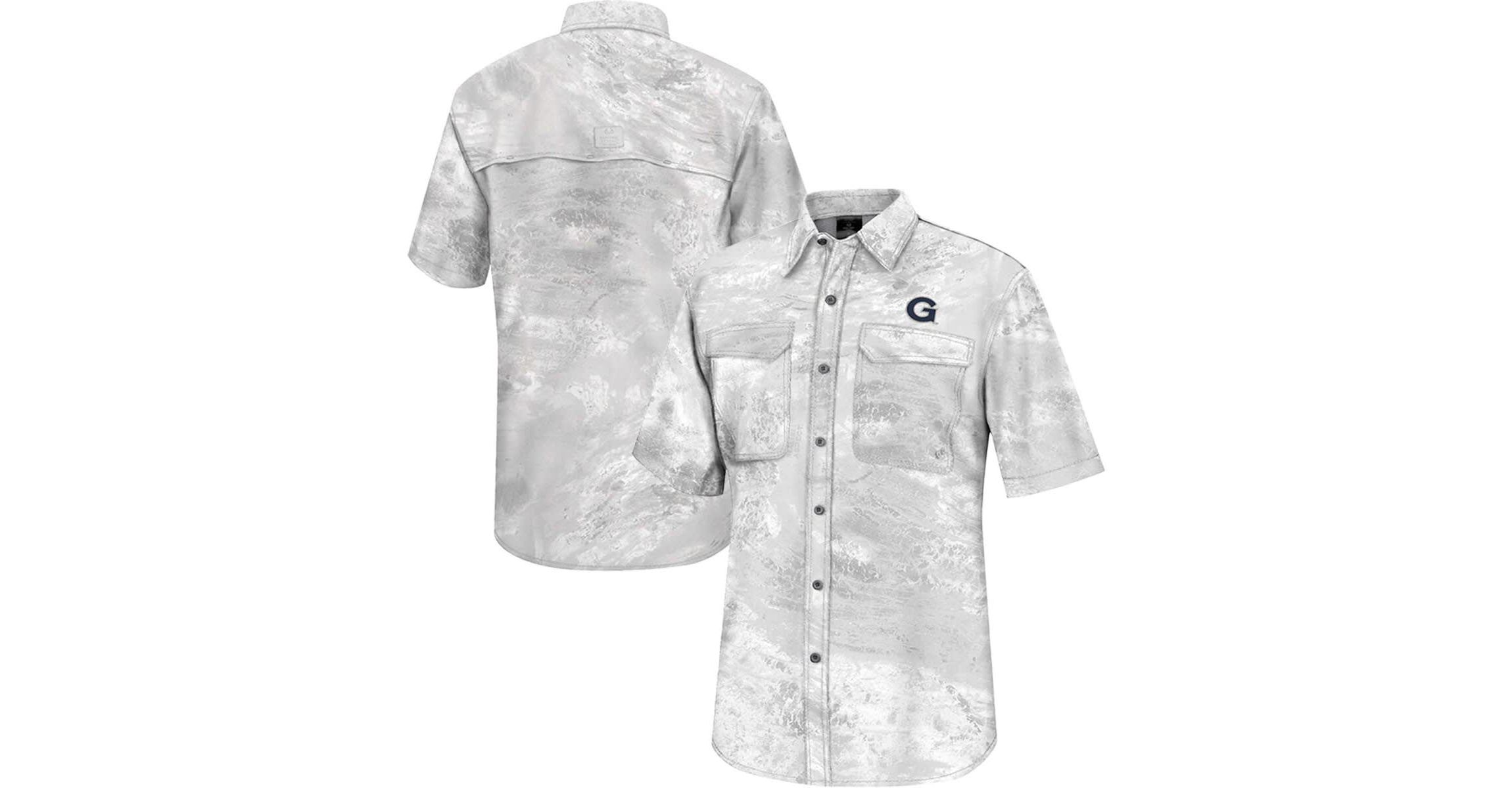 NCAA Georgetown Hoyas Realtree Aspect Charter Full-Button Fishing Shirt