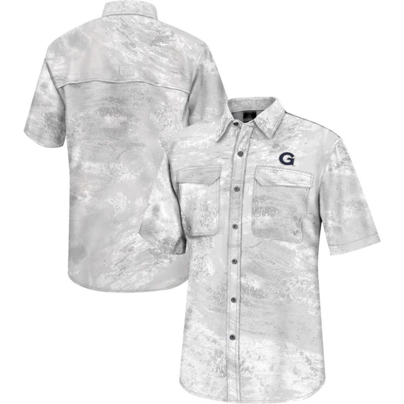 NCAA Georgetown Hoyas Realtree Aspect Charter Full-Button Fishing Shirt