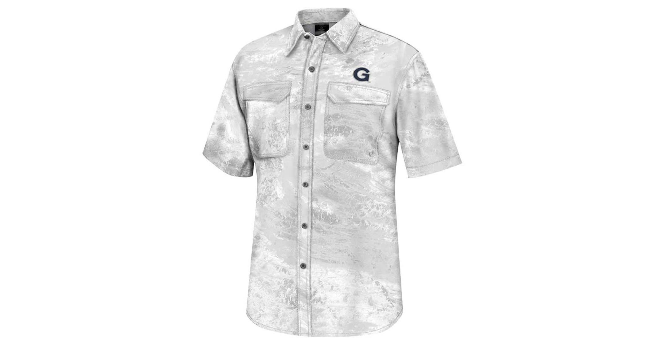 NCAA Georgetown Hoyas Realtree Aspect Charter Full-Button Fishing Shirt