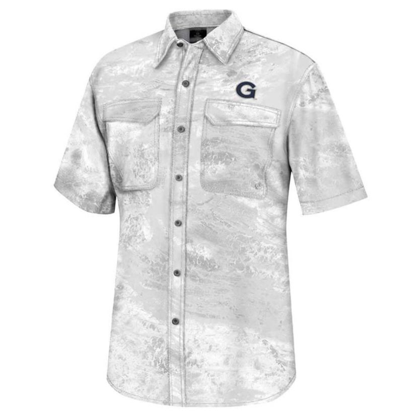 NCAA Georgetown Hoyas Realtree Aspect Charter Full-Button Fishing Shirt
