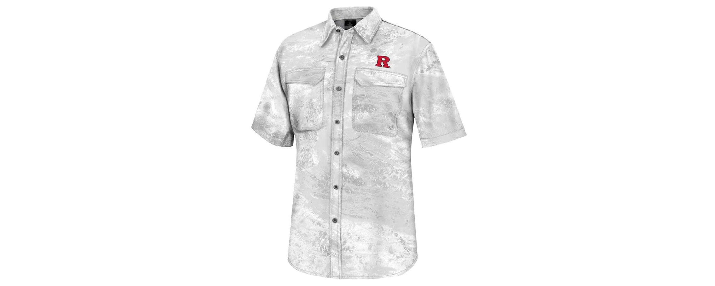 Rutgers Scarlet Knights NCAA Rutgers Knights Realtree Aspect Charter Full-Button Fishing Shirt