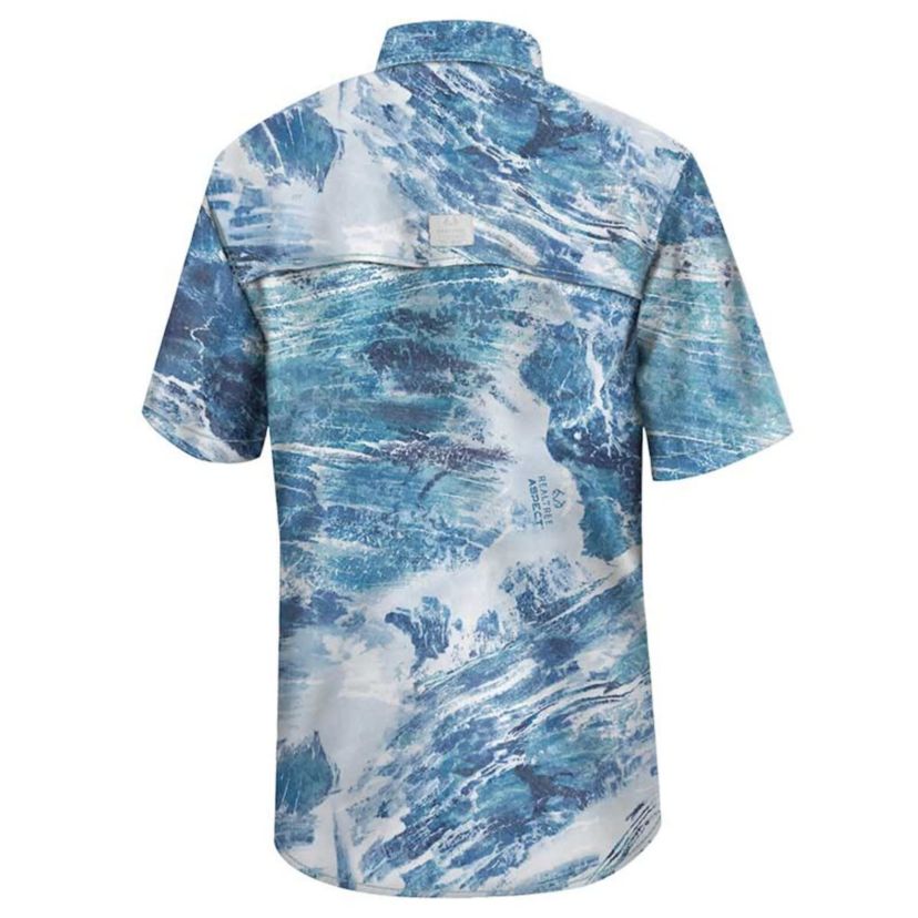 NCAA TCU Horned Frogs Realtree Aspect Charter Full-Button Fishing Shirt
