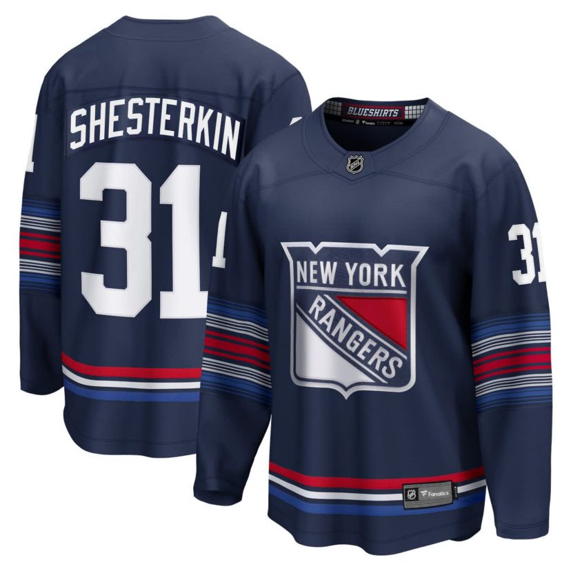 NHL Fanatics Igor Shesterkin New York Rangers Breakaway Jersey