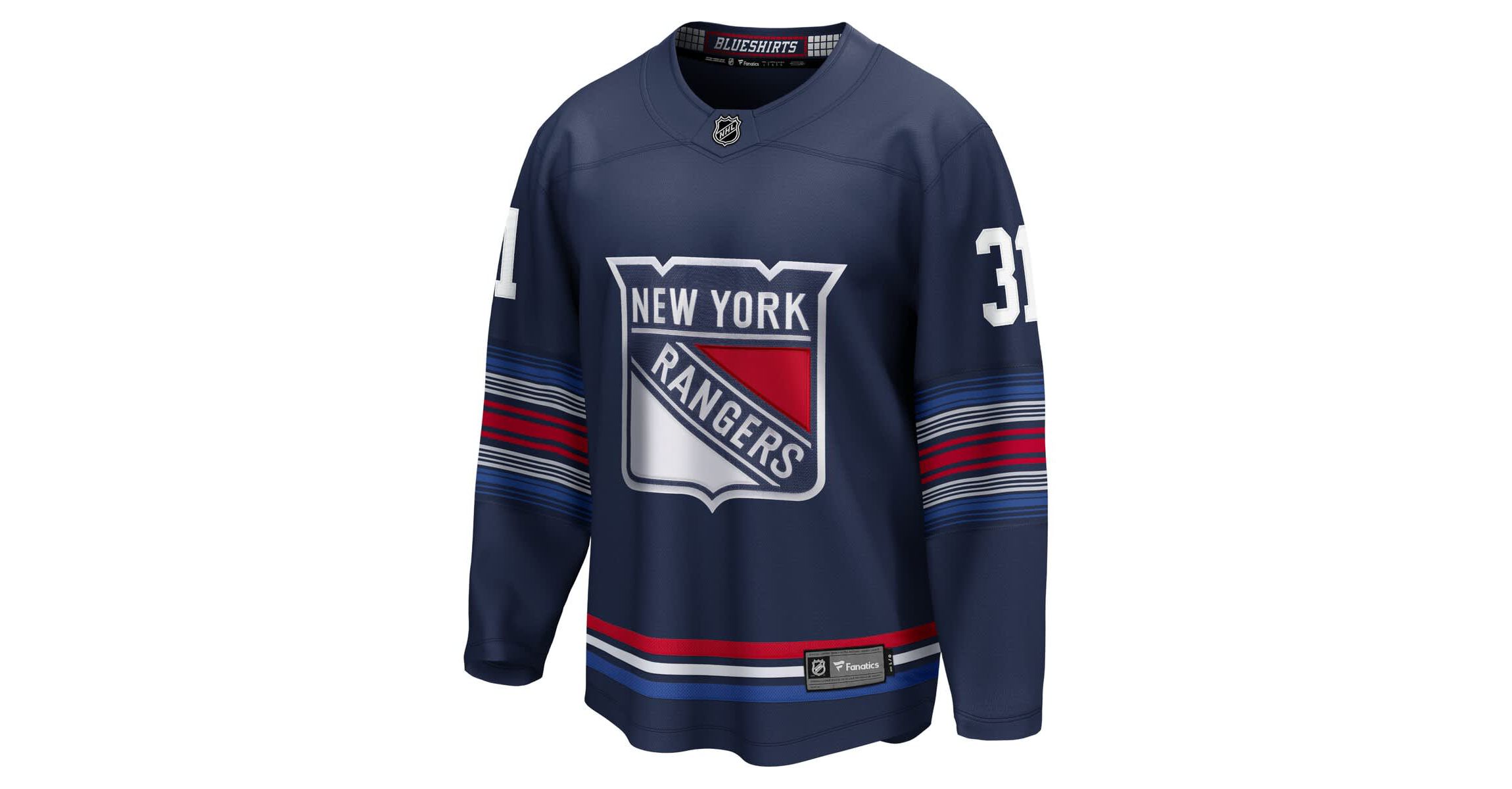 NHL Fanatics Igor Shesterkin New York Rangers Breakaway Jersey