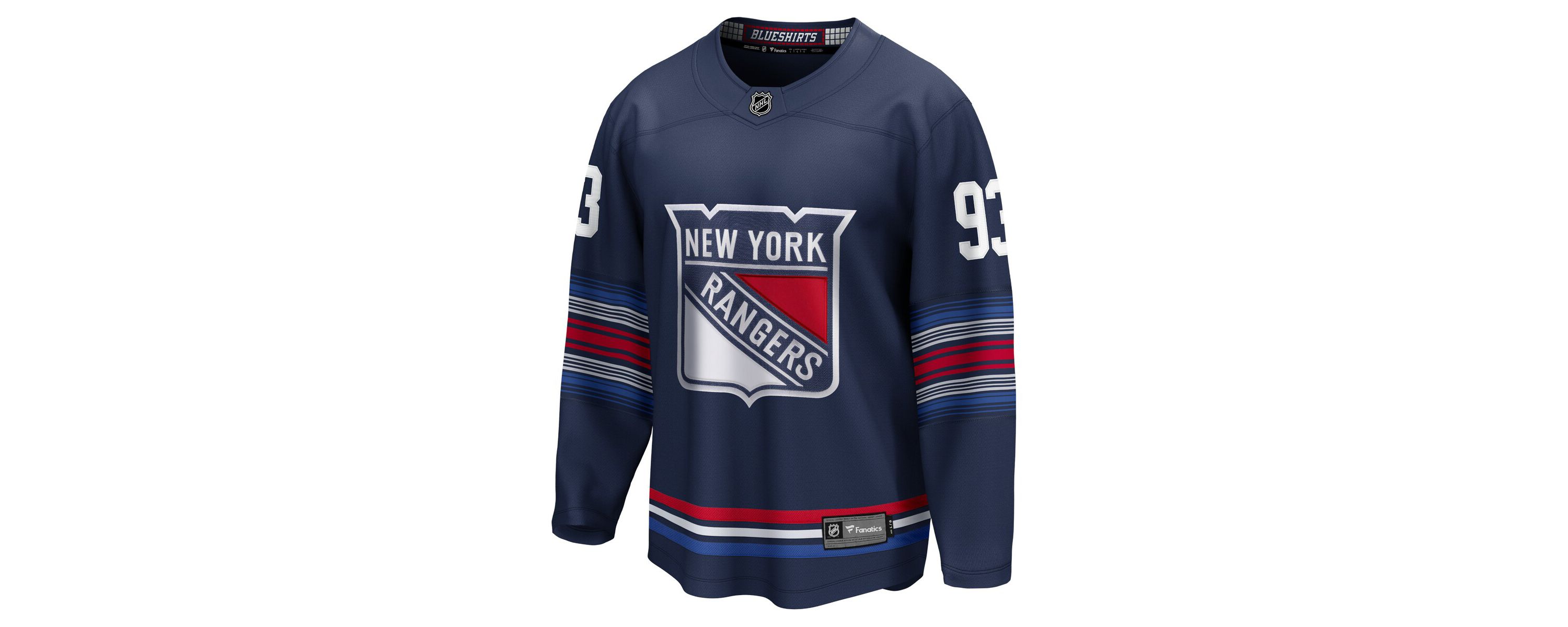 NHL Fanatics Mika Zibanejad New York Rangers Breakaway Jersey